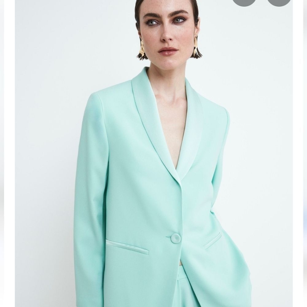 Austin Reed Wool Mint Green Blazer New With Tags